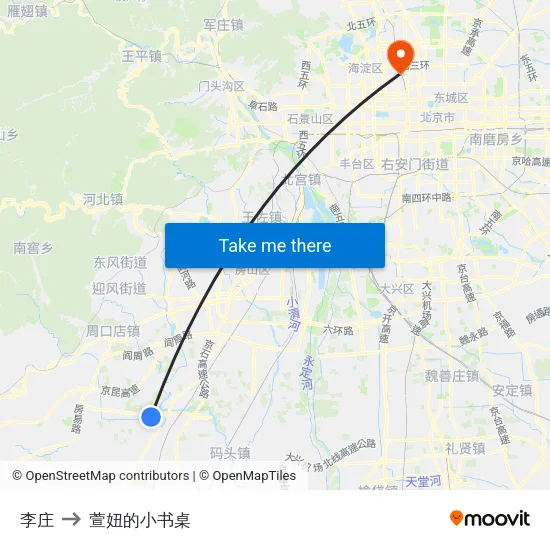 李庄 to 萱妞的小书桌 map