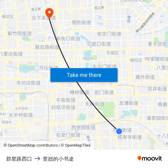 群星路西口 to 萱妞的小书桌 map
