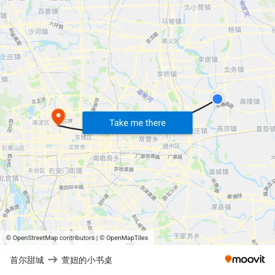 首尔甜城 to 萱妞的小书桌 map