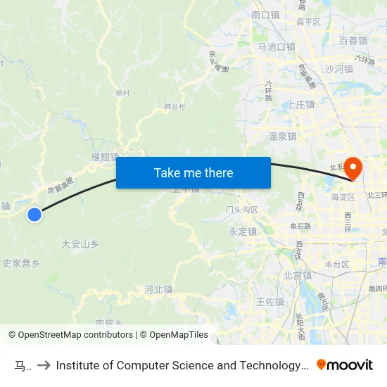 Ma Lan to Institute of Computer Science and Technology of Peking University map