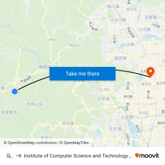 Ma Lan to Institute of Computer Science and Technology of Peking University map