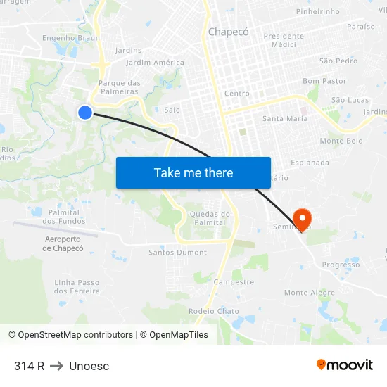 314 R to Unoesc map
