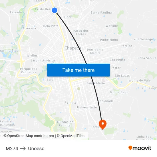 M274 to Unoesc map