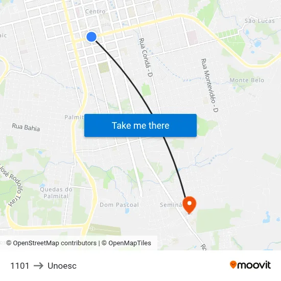 1101 to Unoesc map