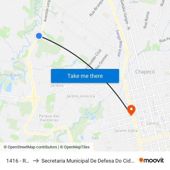 1416 - Rtc B/C to Secretaria Municipal De Defesa Do Cidadão E Mobilidade map