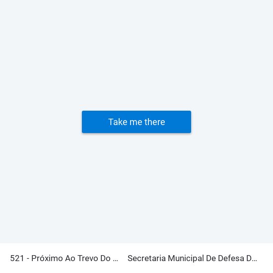 521 - Próximo Ao Trevo Do Contorno Viário B/C to Secretaria Municipal De Defesa Do Cidadão E Mobilidade map