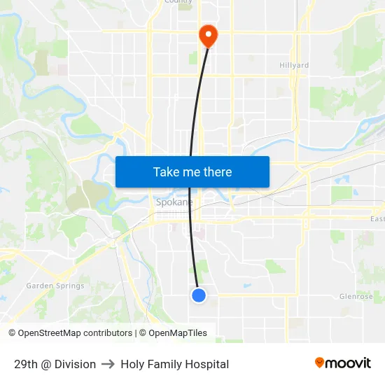 29th @ Division to Holy Family Hospital map