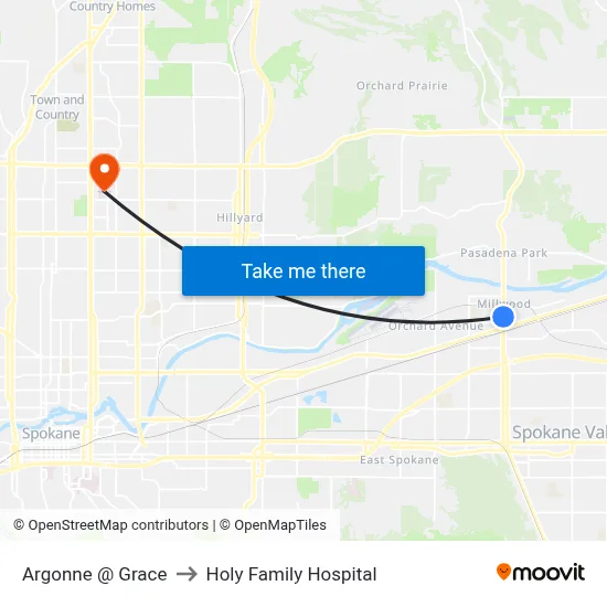 Argonne @ Grace to Holy Family Hospital map