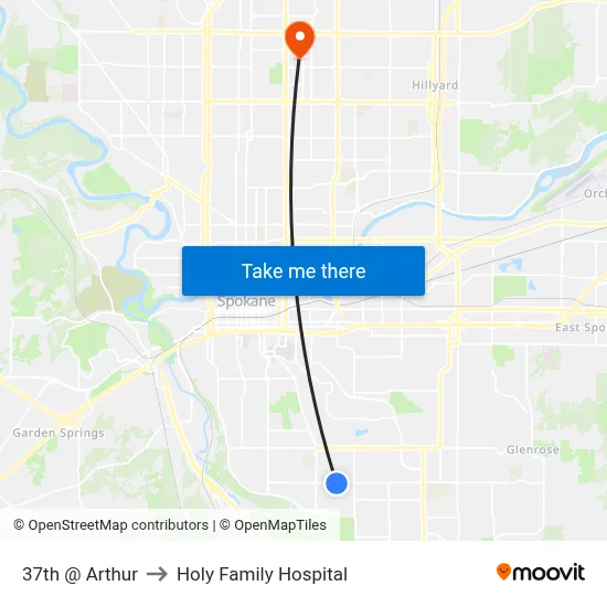 37th @ Arthur to Holy Family Hospital map