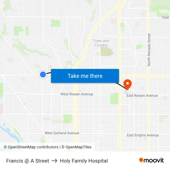 Francis @ A Street to Holy Family Hospital map
