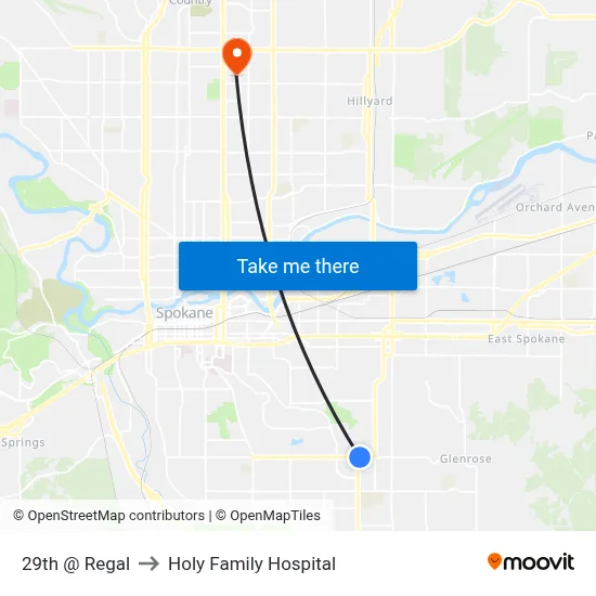 29th @ Regal to Holy Family Hospital map