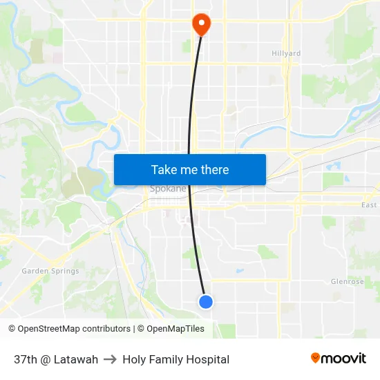 37th @ Latawah to Holy Family Hospital map
