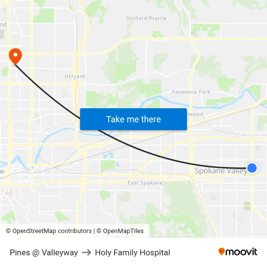 Pines @ Valleyway to Holy Family Hospital map