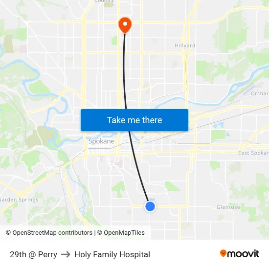 29th @ Perry to Holy Family Hospital map