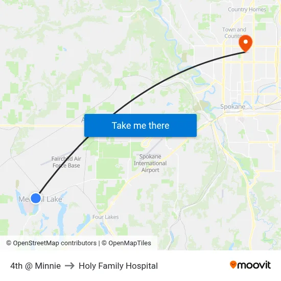 4th @ Minnie to Holy Family Hospital map