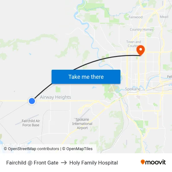 Fairchild @ Front Gate to Holy Family Hospital map