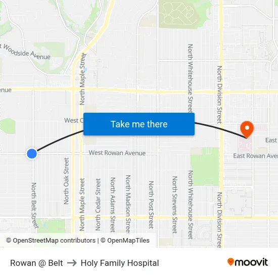 Rowan @ Belt to Holy Family Hospital map