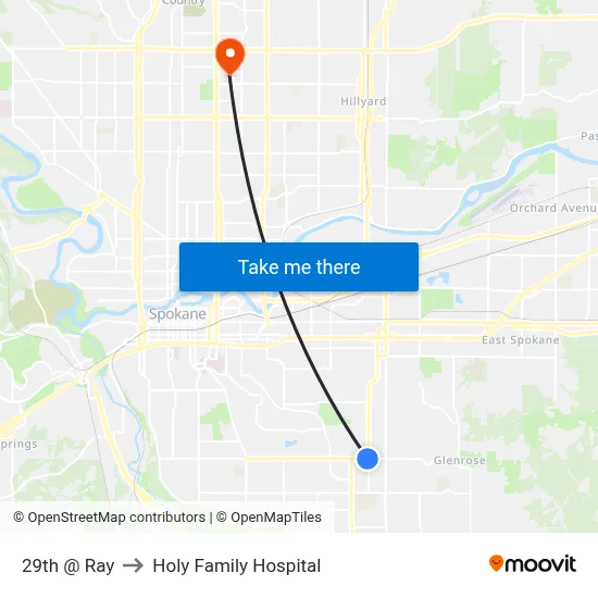 29th @ Ray to Holy Family Hospital map