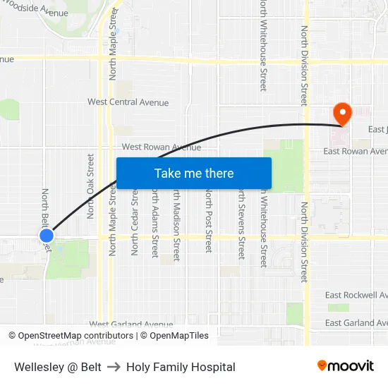 Wellesley @ Belt to Holy Family Hospital map