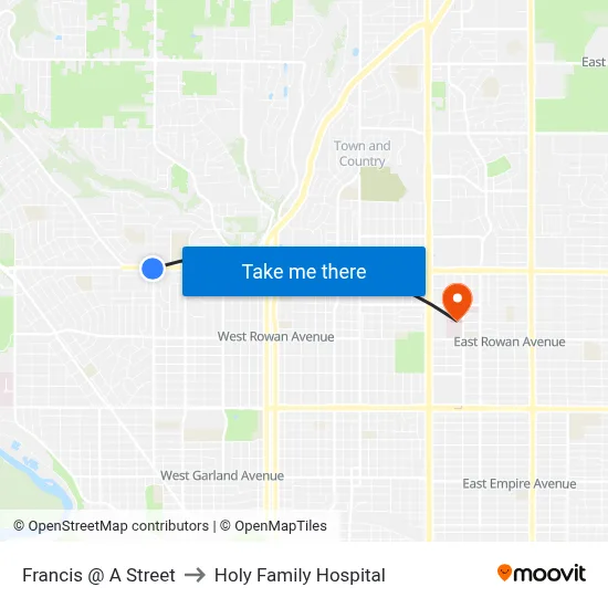 Francis @ A Street to Holy Family Hospital map