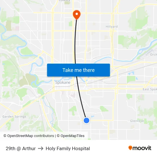 29th @ Arthur to Holy Family Hospital map