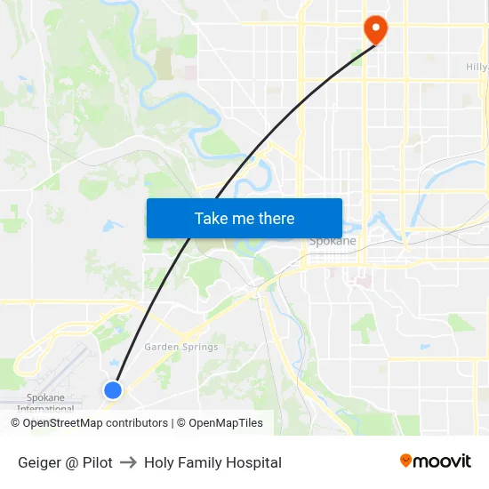 Geiger @ Pilot to Holy Family Hospital map