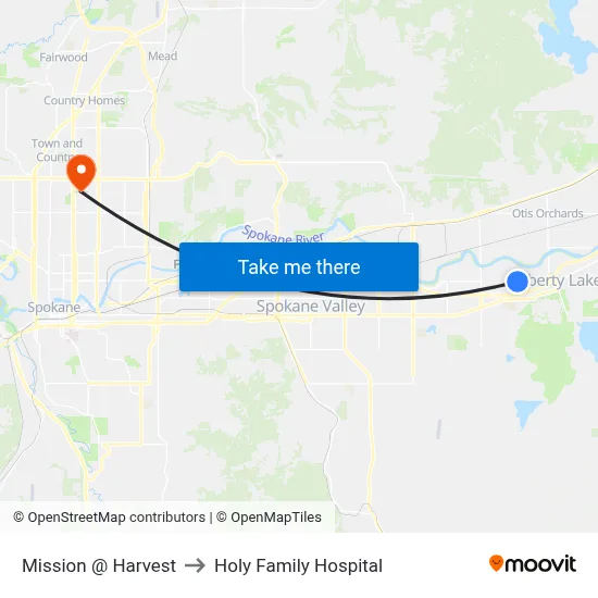 Mission @ Harvest to Holy Family Hospital map