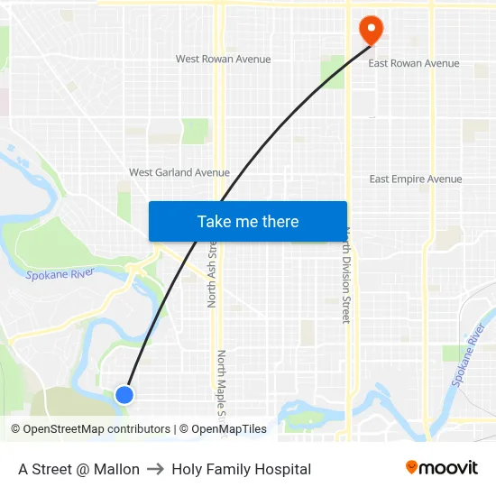 A Street @ Mallon to Holy Family Hospital map