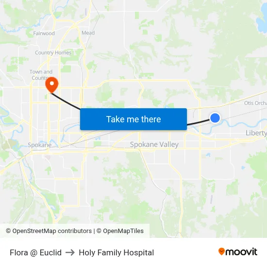 Flora @ Euclid to Holy Family Hospital map