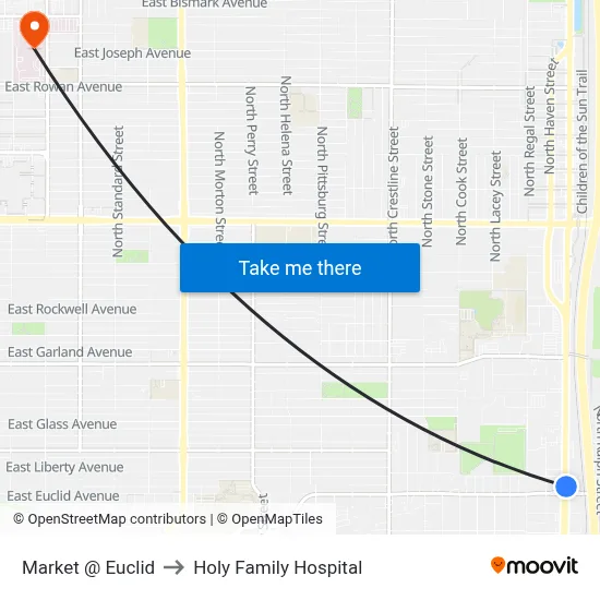 Market @ Euclid to Holy Family Hospital map