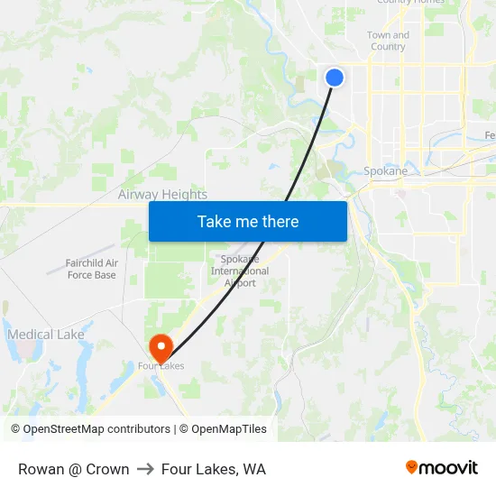 Rowan @ Crown to Four Lakes, WA map