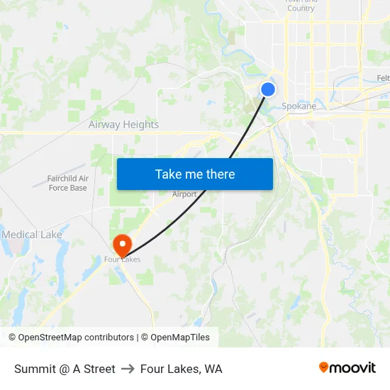 Summit @ A Street to Four Lakes, WA map