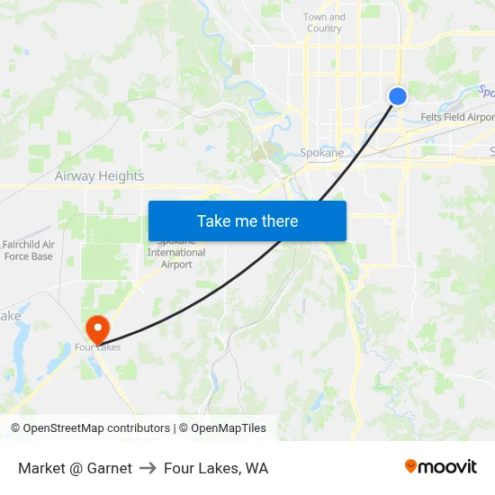 Market @ Garnet to Four Lakes, WA map