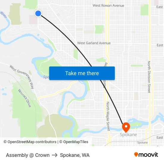 Assembly @ Crown to Spokane, WA map