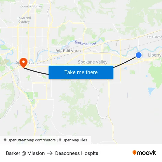 Barker @ Mission to Deaconess Hospital map