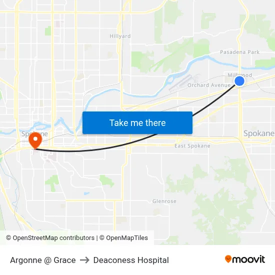 Argonne @ Grace to Deaconess Hospital map