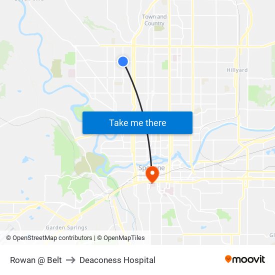 Rowan @ Belt to Deaconess Hospital map