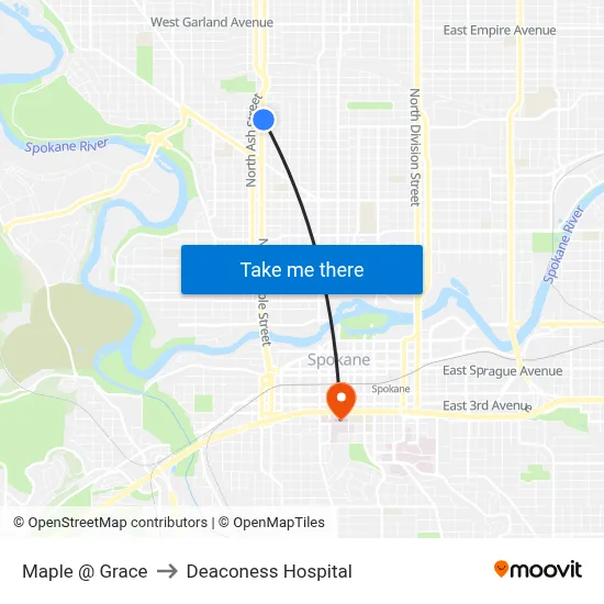 Maple @ Grace to Deaconess Hospital map