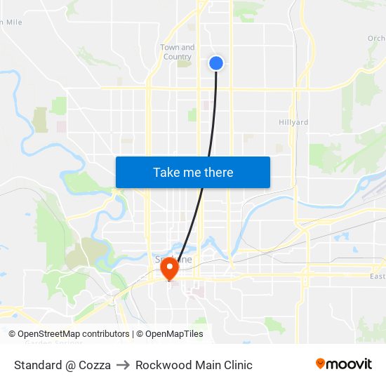 Standard @ Cozza to Rockwood Main Clinic map