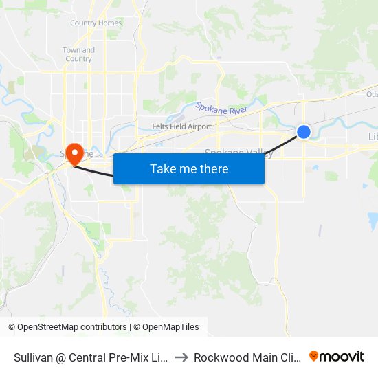 Sullivan @ Central Pre-Mix Light to Rockwood Main Clinic map