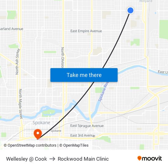 Wellesley @ Cook to Rockwood Main Clinic map