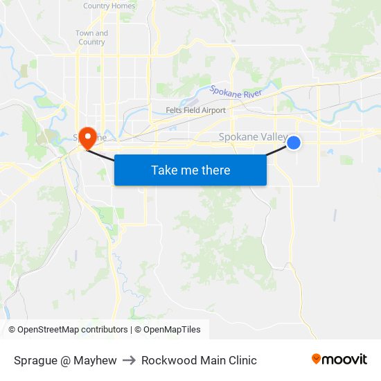 Sprague @ Mayhew to Rockwood Main Clinic map