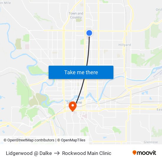 Lidgerwood @ Dalke to Rockwood Main Clinic map