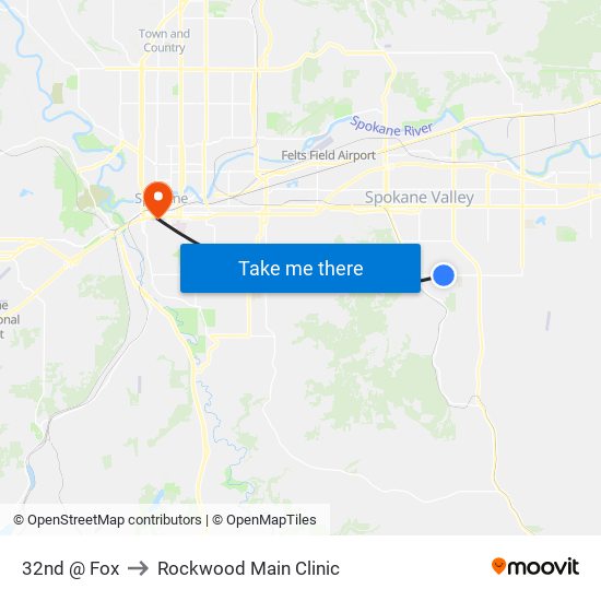 32nd @ Fox to Rockwood Main Clinic map