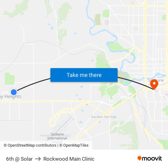 6th @ Solar to Rockwood Main Clinic map