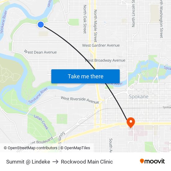 Summit @ Lindeke to Rockwood Main Clinic map