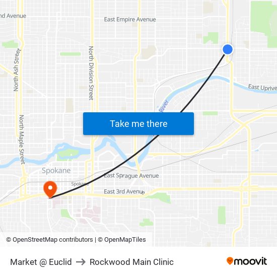 Market @ Euclid to Rockwood Main Clinic map