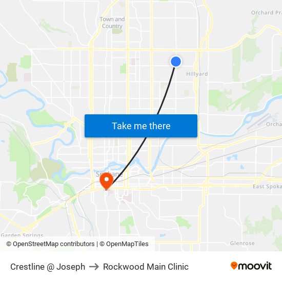 Crestline @ Joseph to Rockwood Main Clinic map