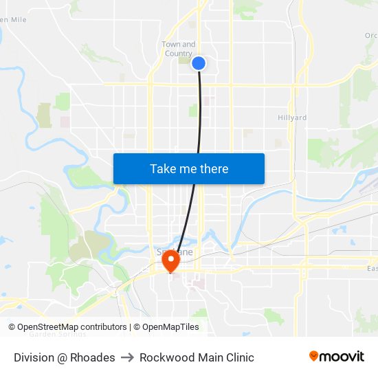 Division @ Rhoades to Rockwood Main Clinic map