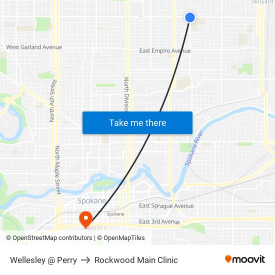 Wellesley @ Perry to Rockwood Main Clinic map